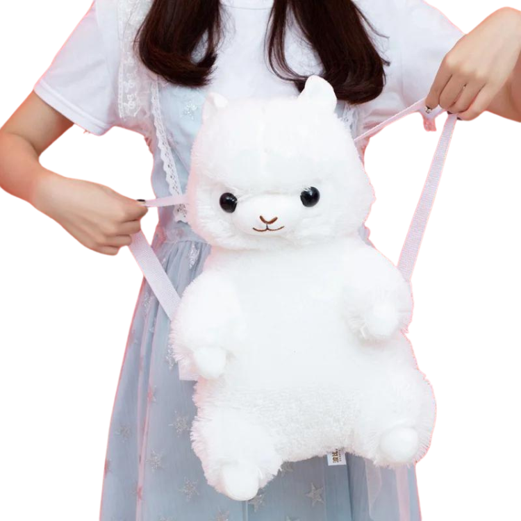 Rainbow Kawaii  Alpaca Backpack