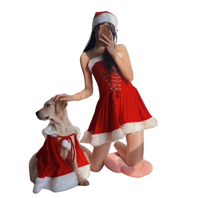 Red Temptation Christmas Cosplay Set