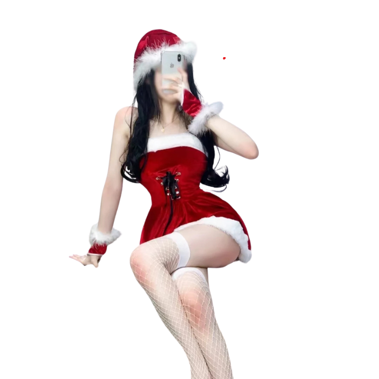 Red Temptation Christmas Cosplay Set
