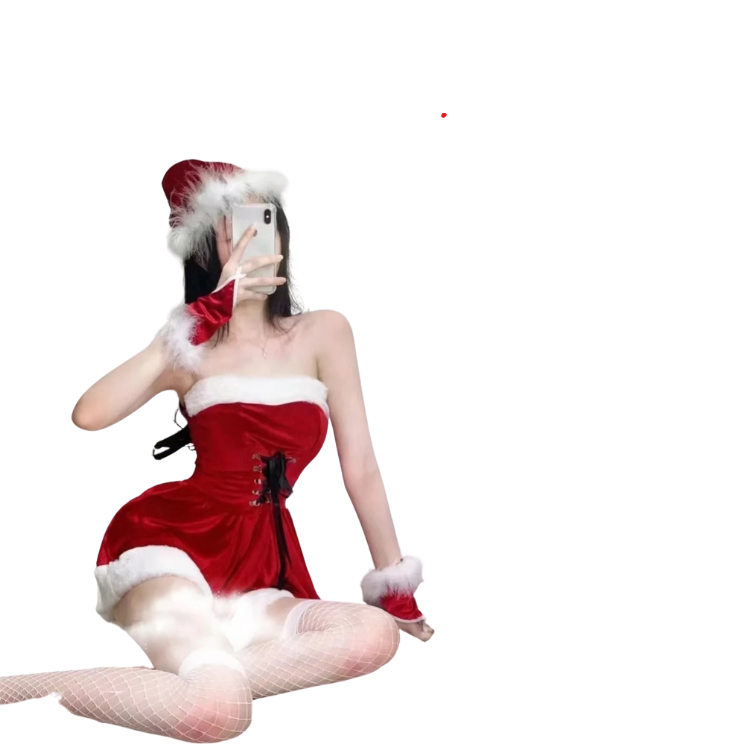 Red Temptation Christmas Cosplay Set