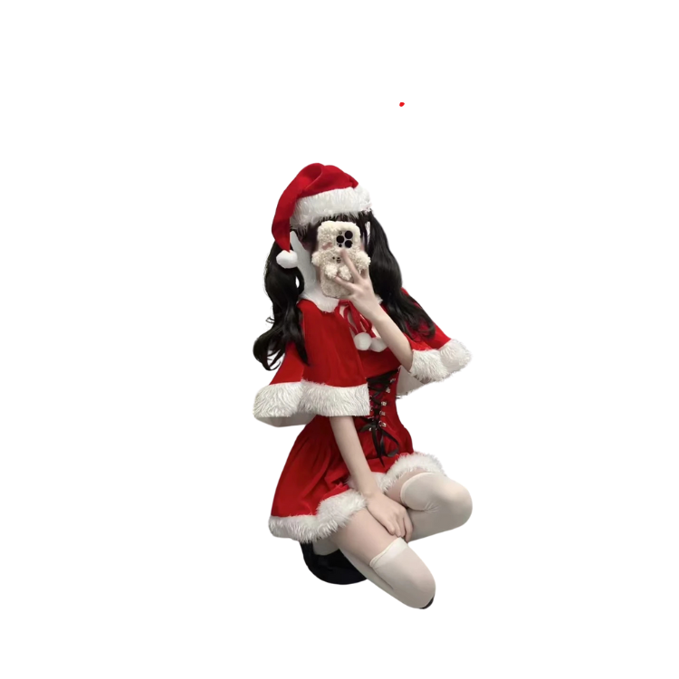 Red Temptation Christmas Cosplay Set