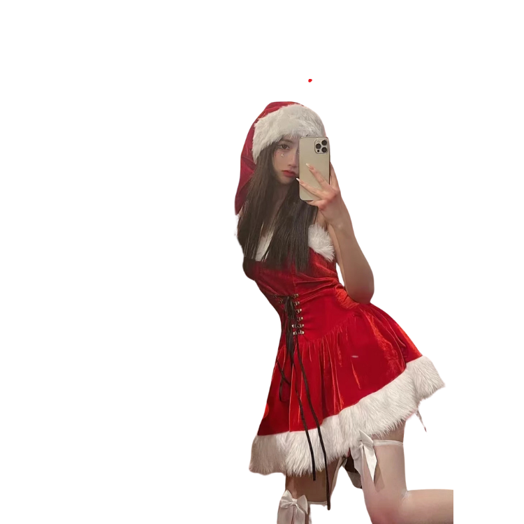 Red Temptation Christmas Cosplay Set