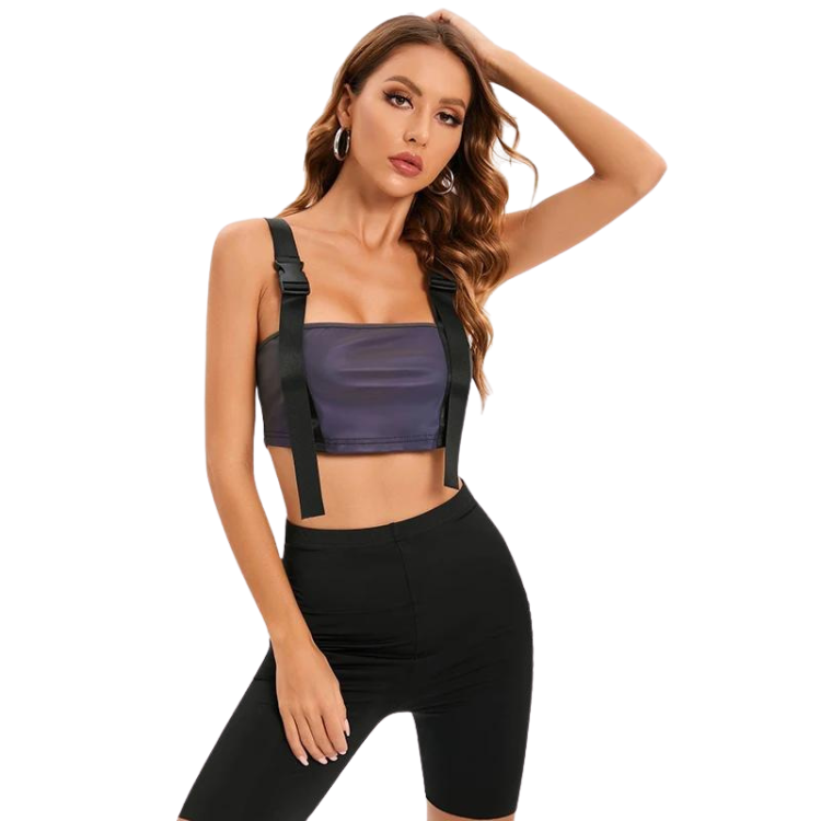 Reflective Safety Rave Tank Top