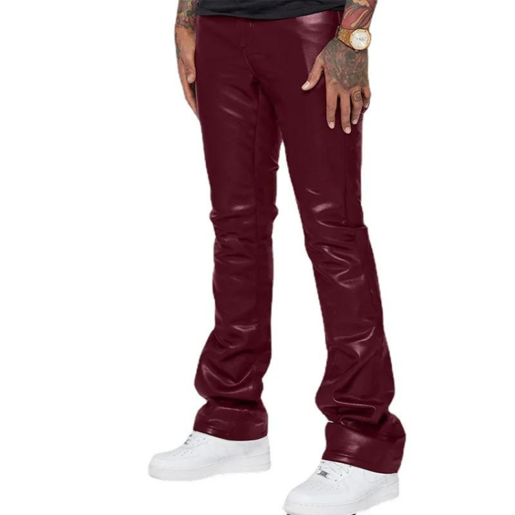 Rogue PU Leather Flared Pants