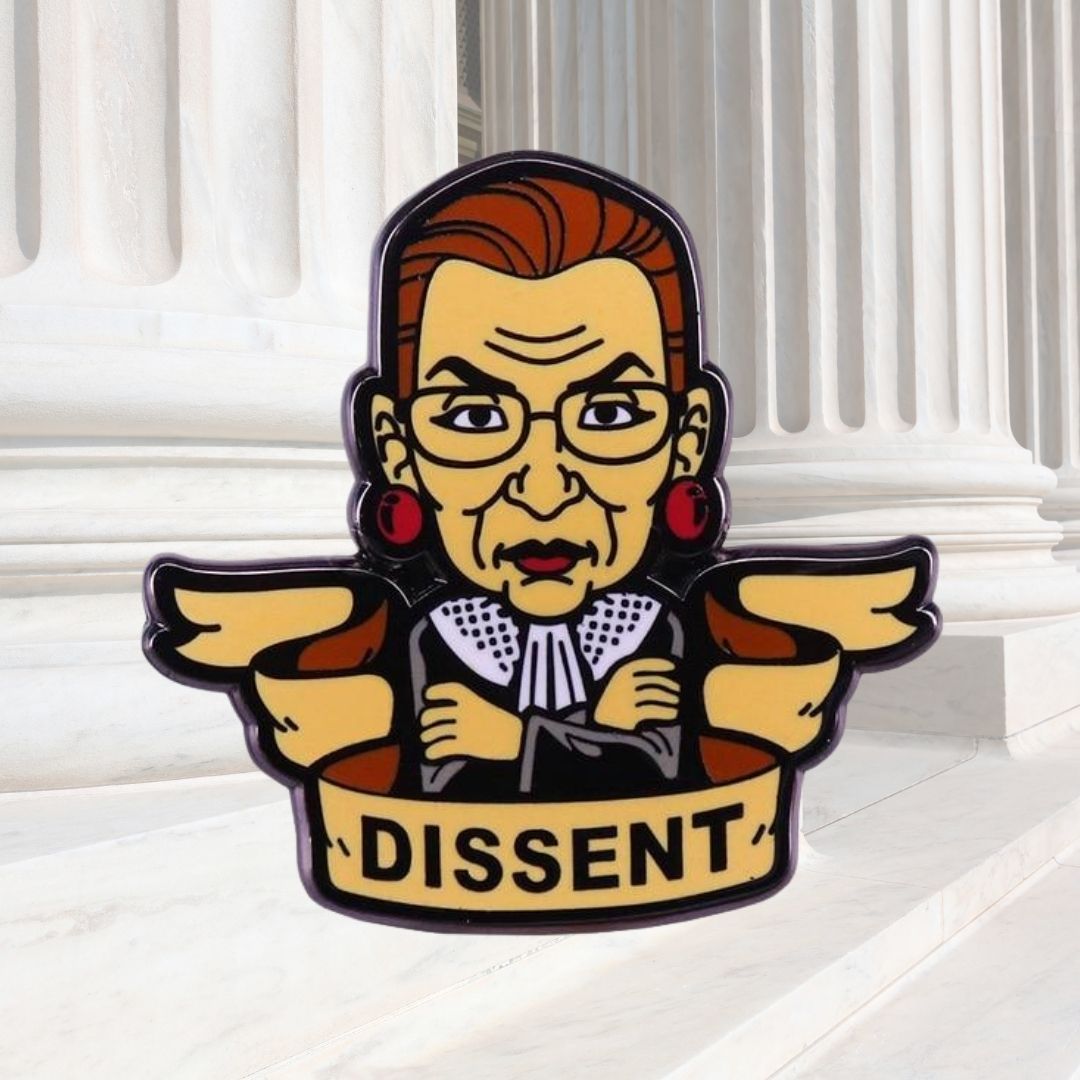 Dissent Enamel Pin