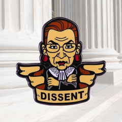 Dissent Enamel Pin