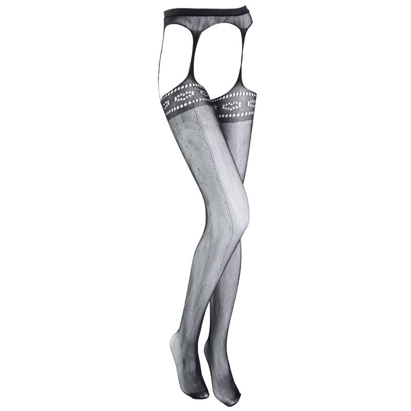 Lace Thigh High Stockings + Suspender Garter Belt