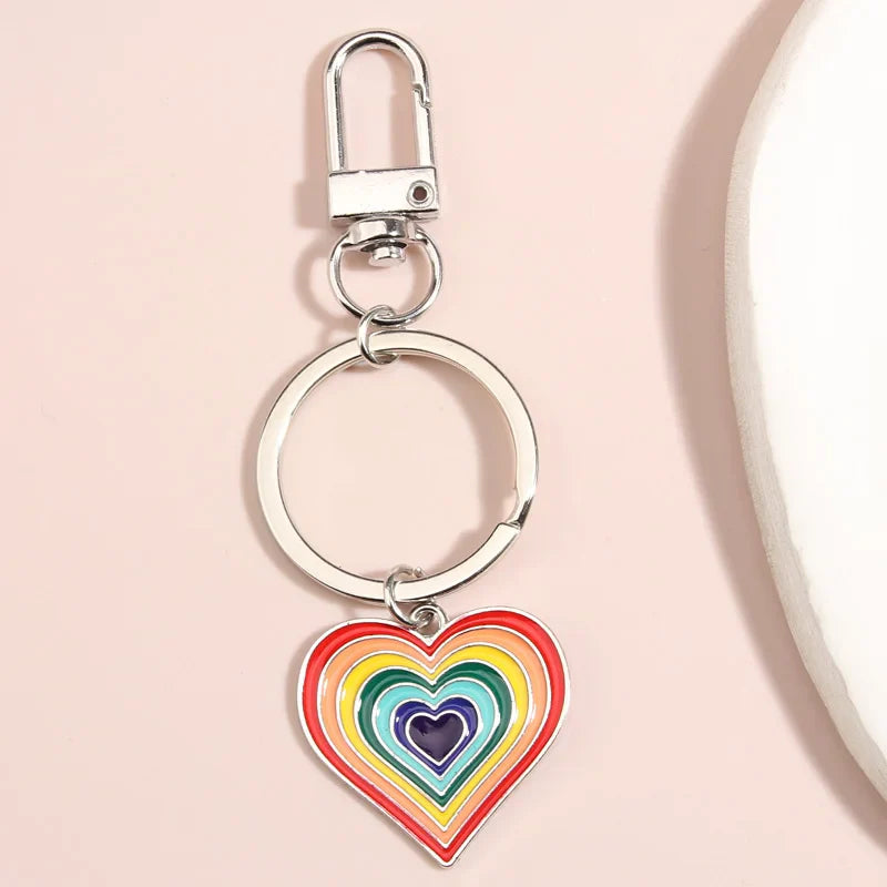 Rainbow LGBT Metal Keychain