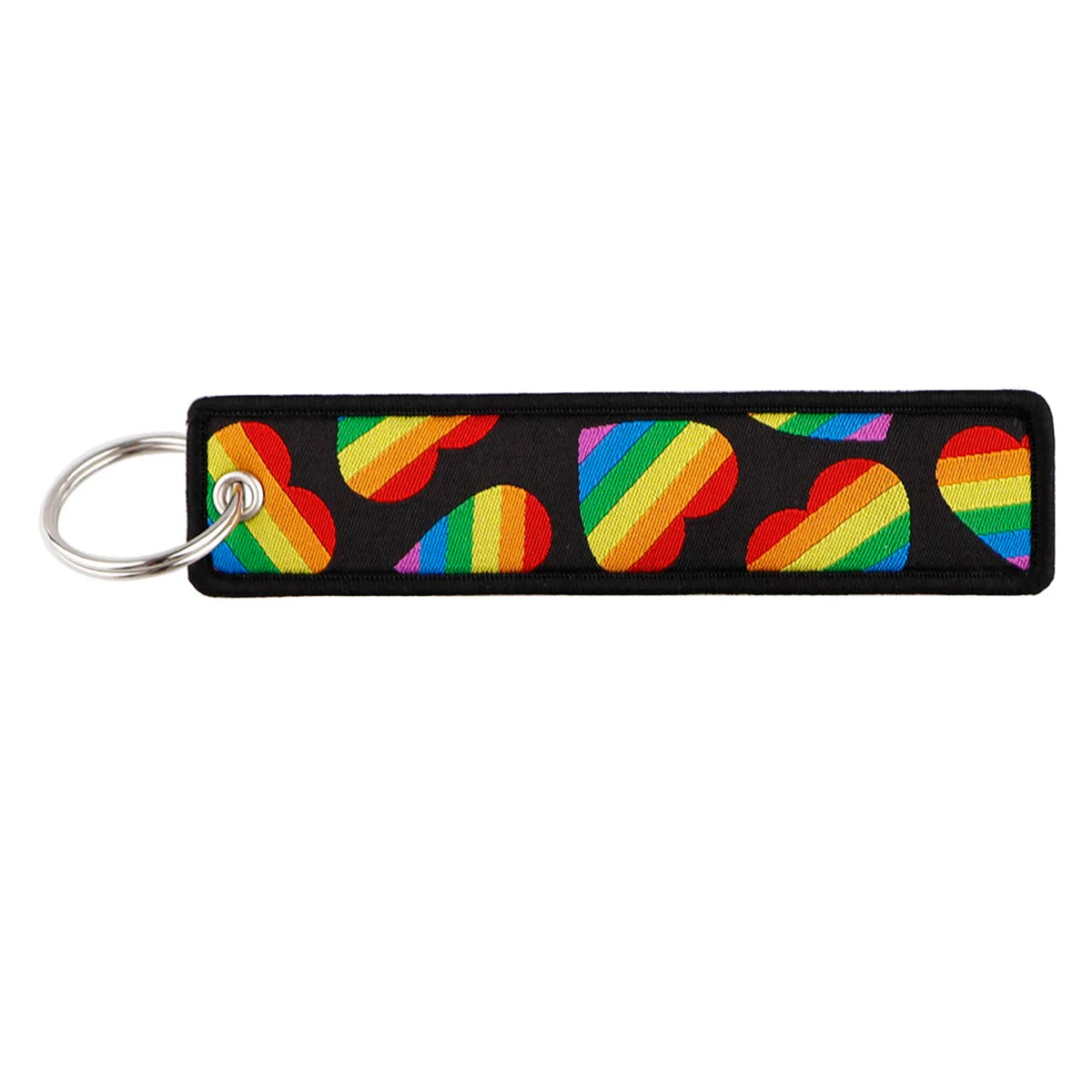 LGBT Pride Embroidered Keychain