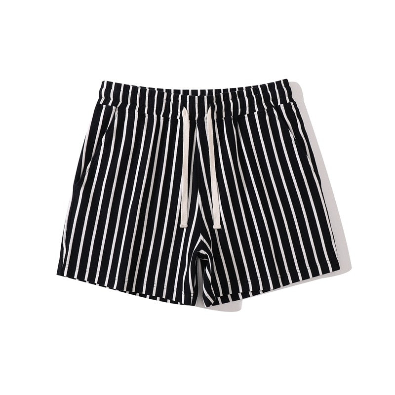 Vertical Stripes Slim Fit Shorts