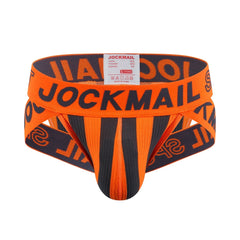 JOCKMAIL Striped & Strapped Briefs