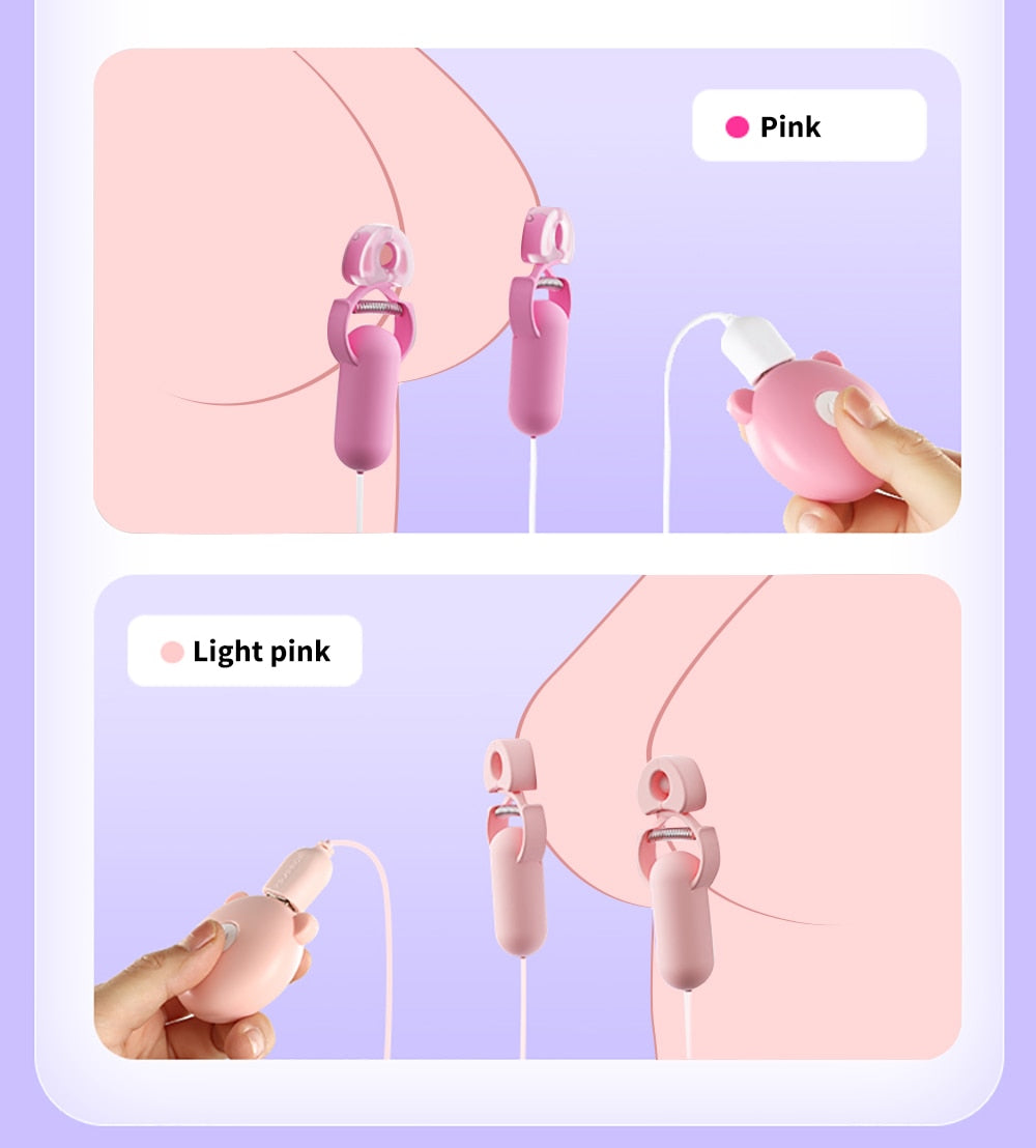 Euphoric Embrace Electric Nipple Clamp Vibrator