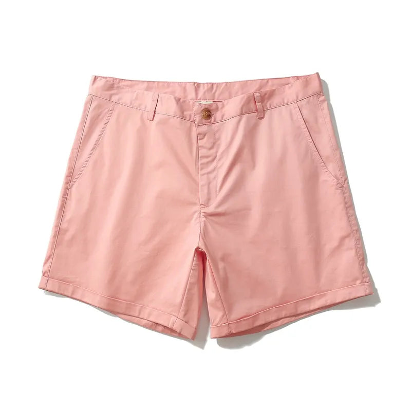 Sleek Solid Color Slim Fit Shorts