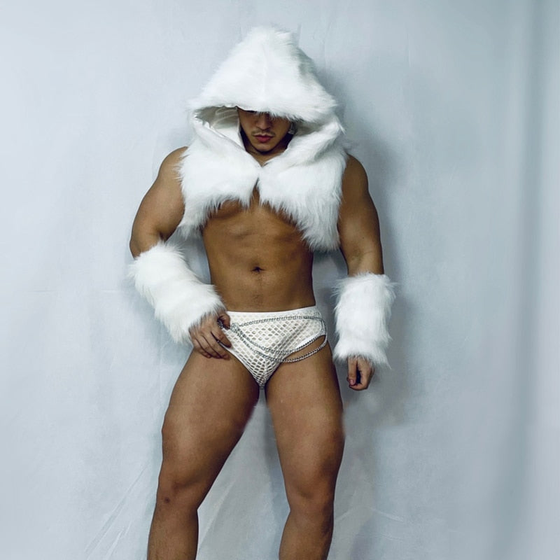 Sexy White Party Men's Outfit