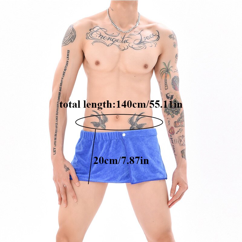 Men's Wearable Bath Towel Shorts