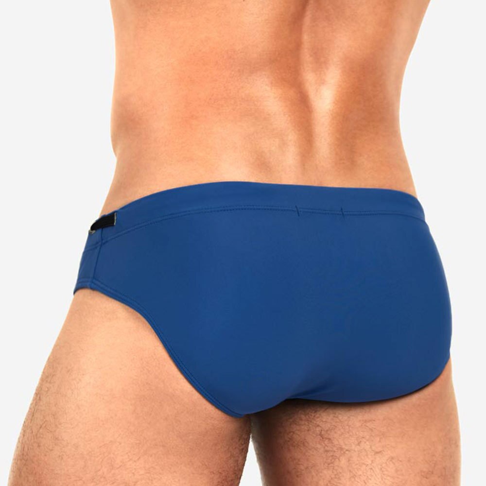 Solid Color Swim Briefs for Men