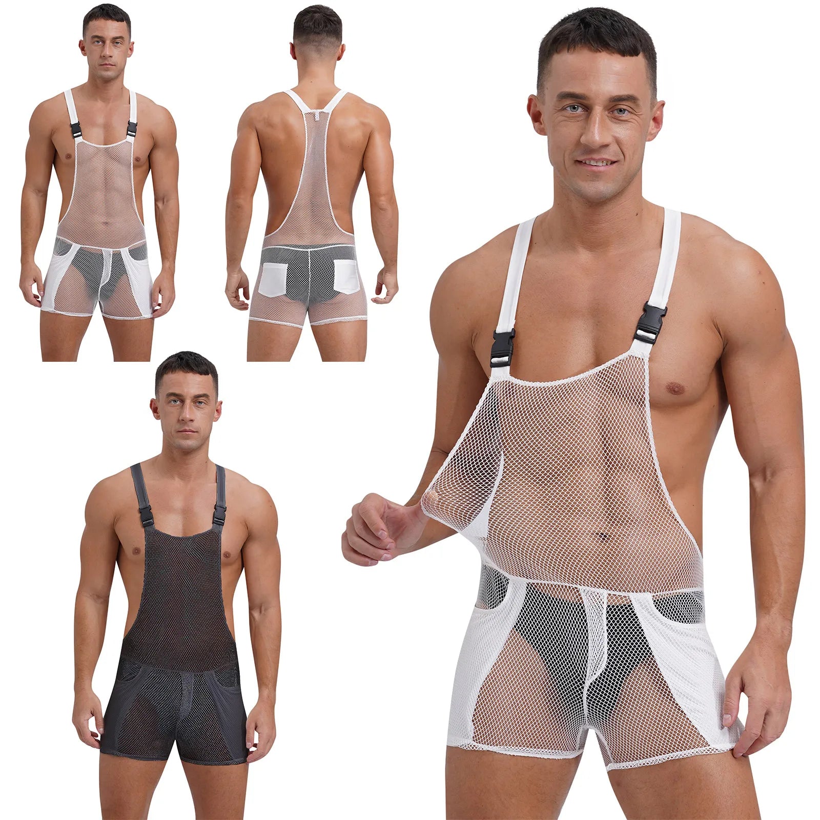 Bare Beauty Hollow Out Mesh Bodysuit