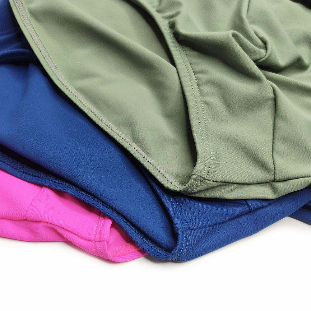 Solid Color Swim Briefs for Men