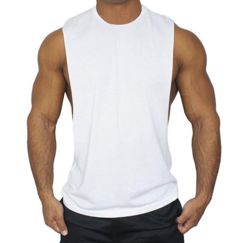 Men's Solid Color Sports Fitness Vest