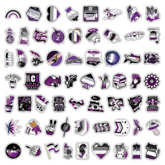 Lucky Dip Collection Of 100 Random Asexual Pride Stickers!