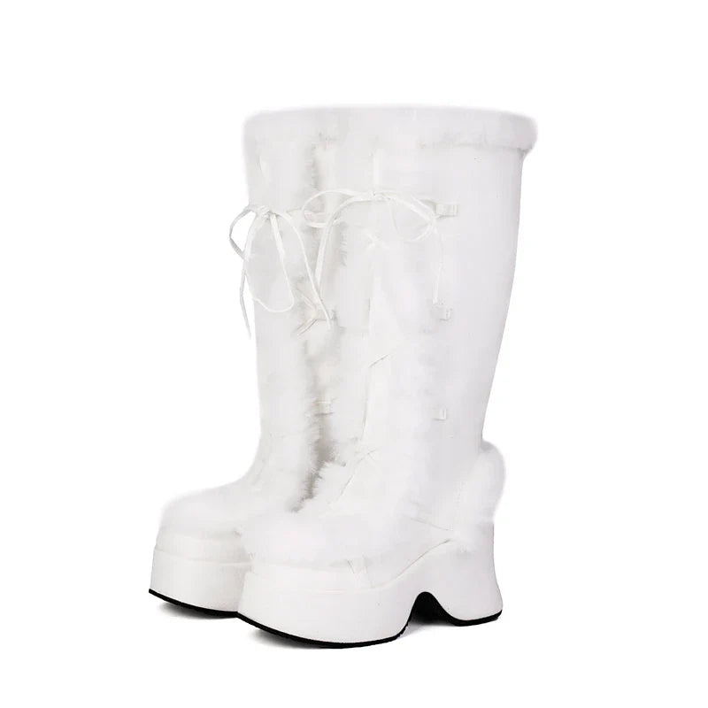 Funky Fur Platform Boots