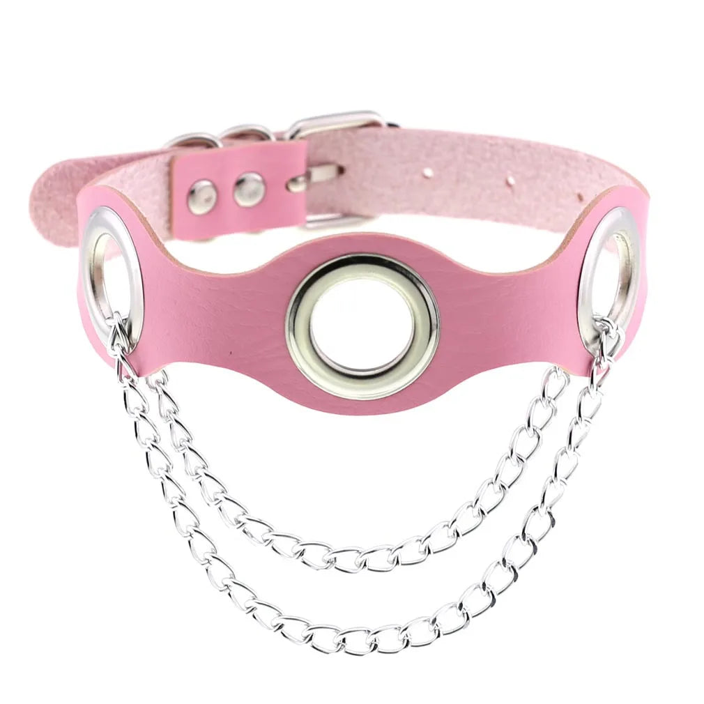 Femme Pink Punk Chokers