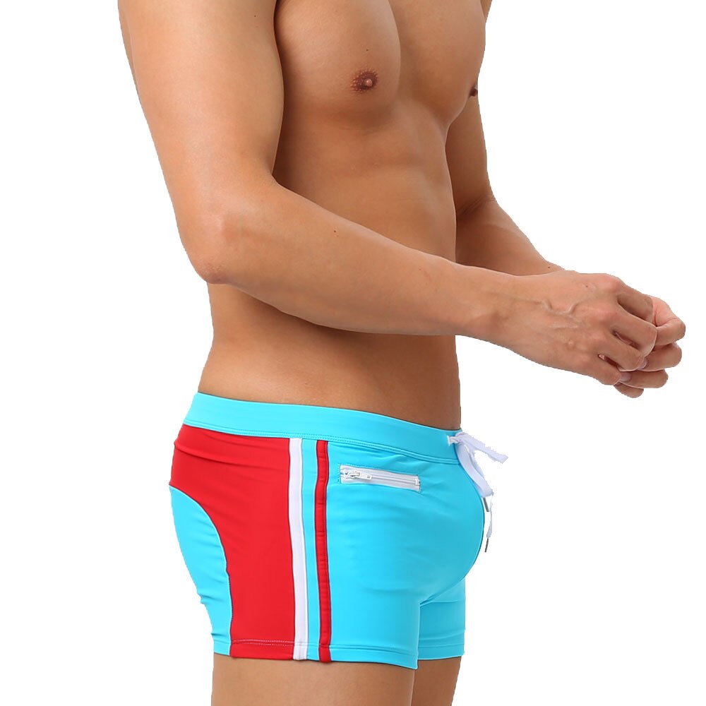 Quick Drying Swim Trunks With Zipper Pocket