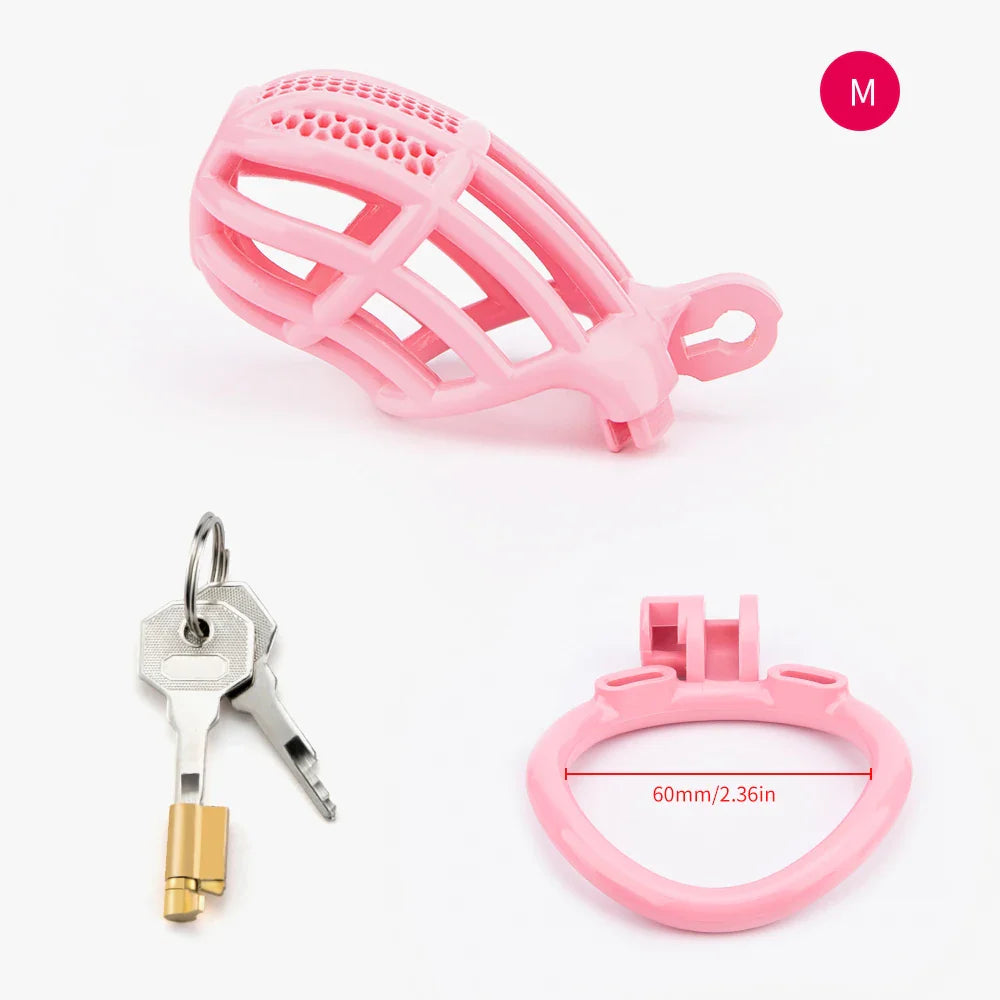 Pink Sissy Cock Cage