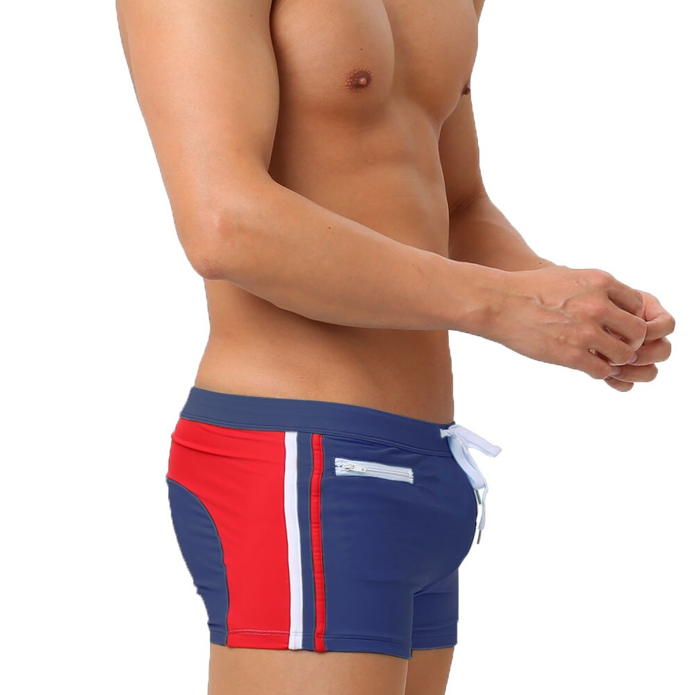 Quick Drying Swim Trunks With Zipper Pocket