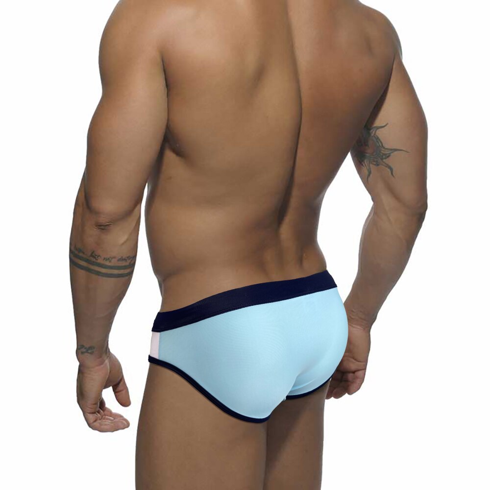 Racing Stripe Drawstring Swim Briefs