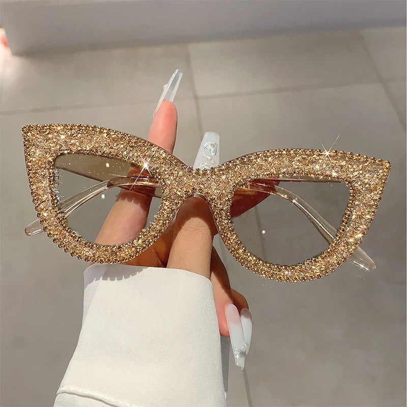 Rhinestone Cat Eye Sunglasses