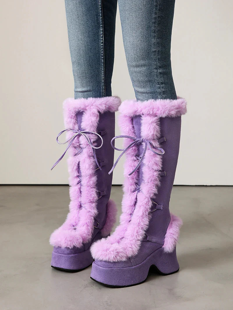 Funky Fur Platform Boots