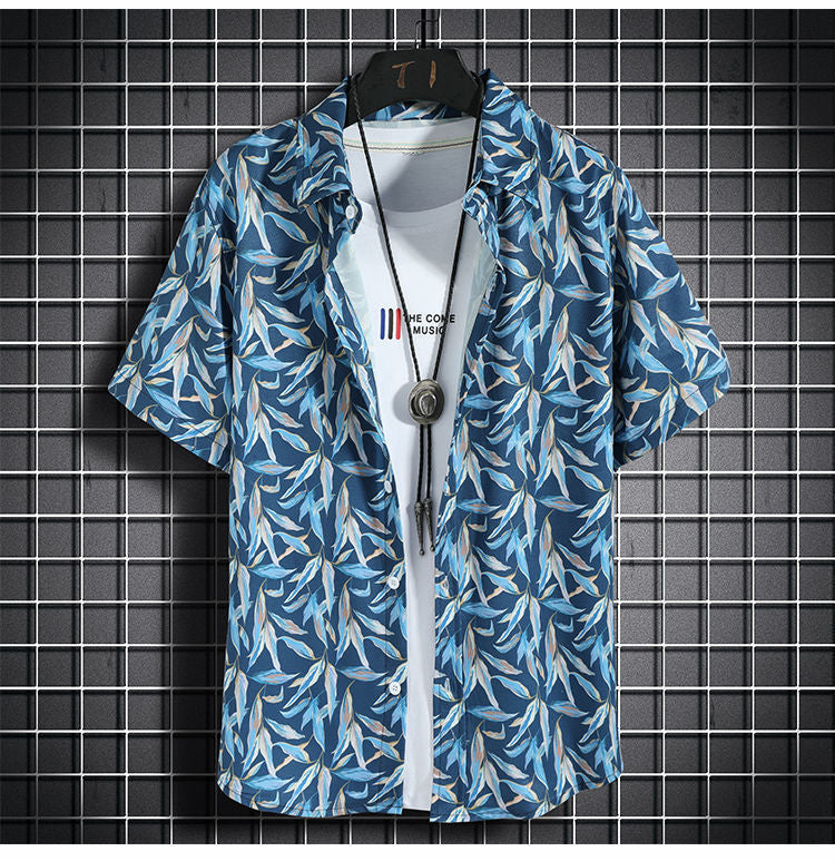 Party Life Short Sleeve Shirt + Shorts (2 Piece Outfit)