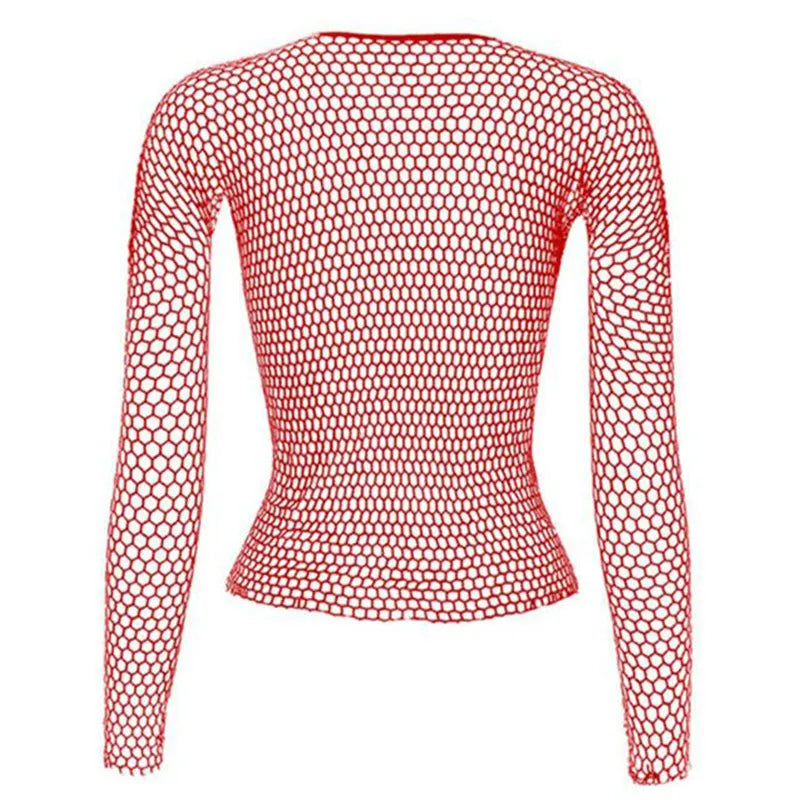 Mystique Long Sleeve Fishnet Tee