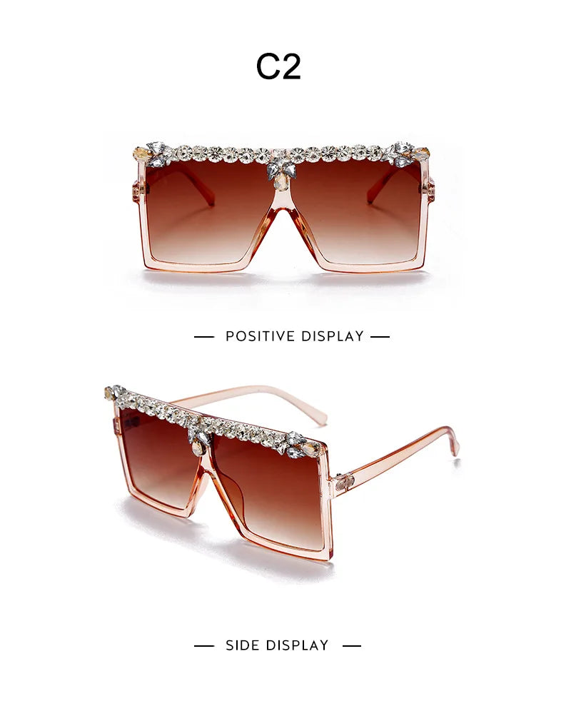 Oversized Diamond Square Sunglasses