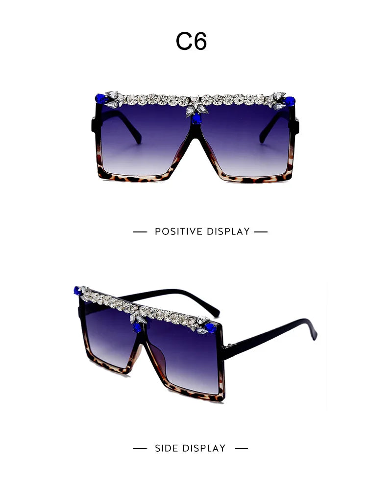 Oversized Diamond Square Sunglasses