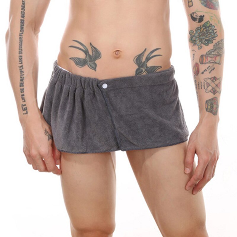 Men's Wearable Bath Towel Shorts