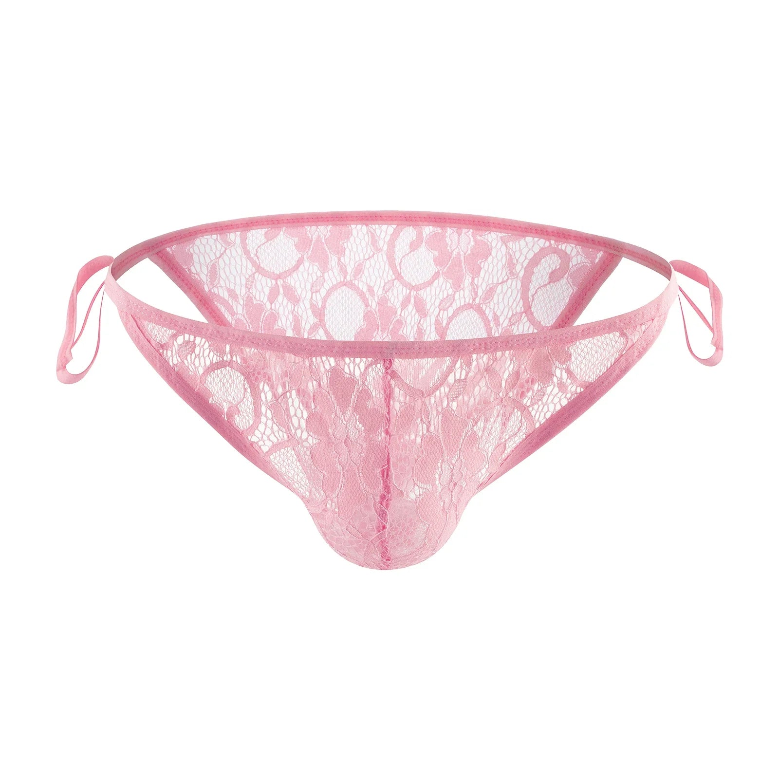 Strappy Lace Allure Sheer Side Split Briefs