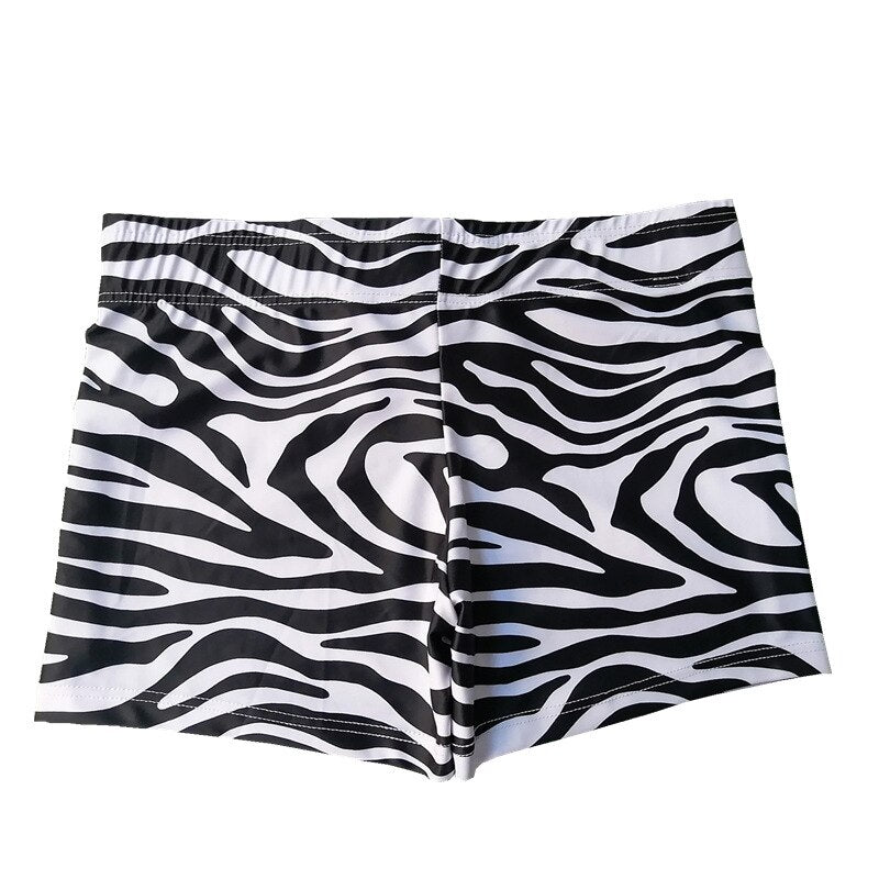 Zebra Stripe Swim Shorts
