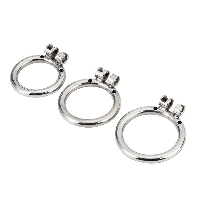 Stainless Steel Caged Lion Chastity Lock With Key