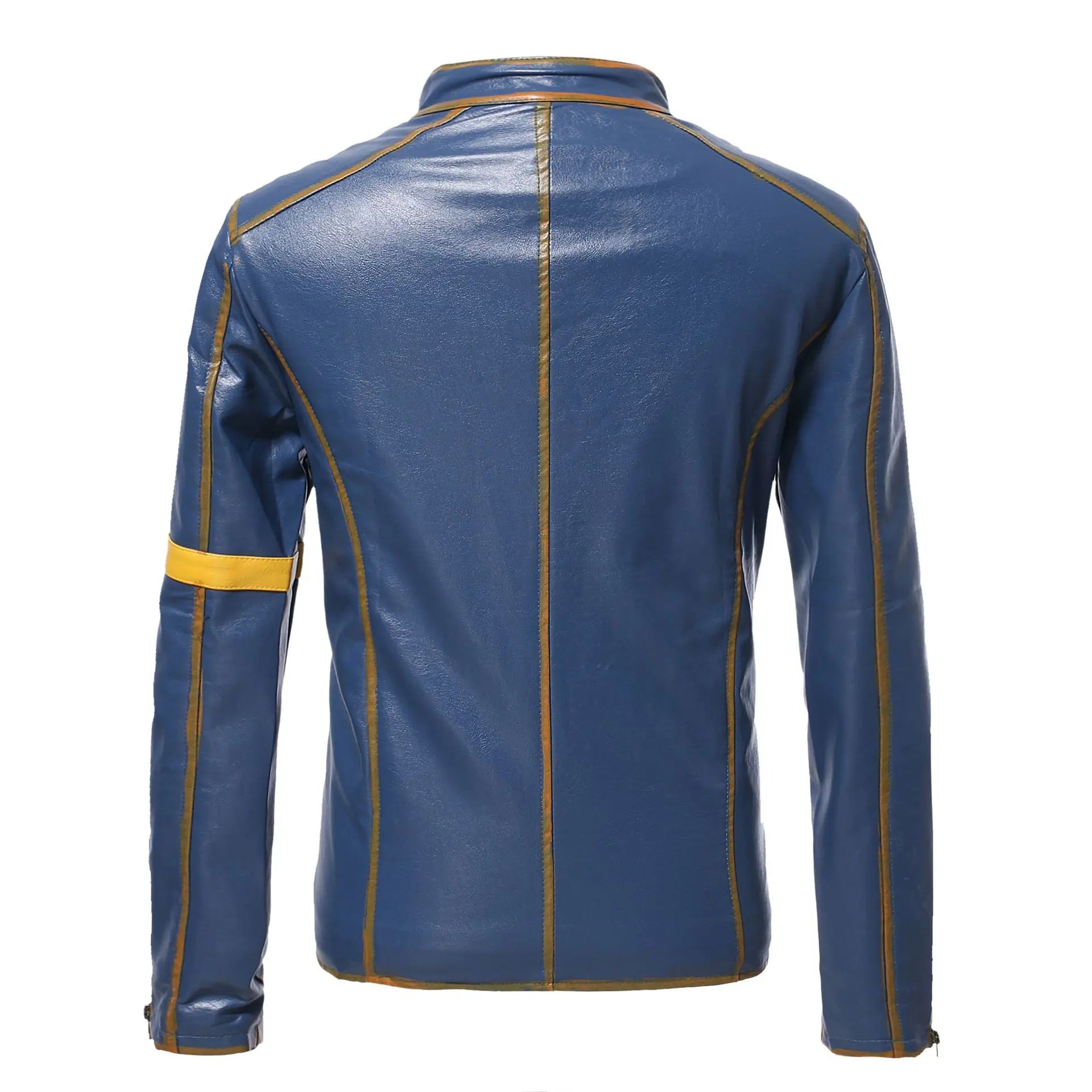Handmade Distressed Biker PU Leather Jacket