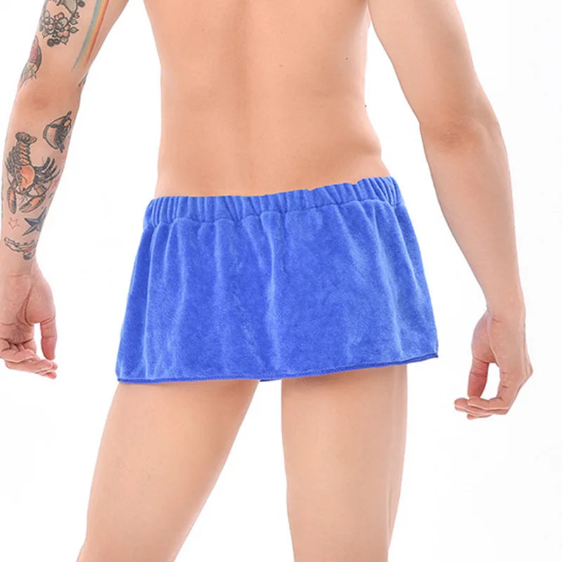 Men's Wearable Bath Towel Shorts