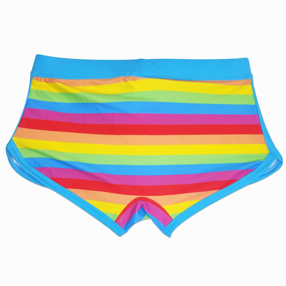 Rainbow Pride Drawstring Swim Trunks