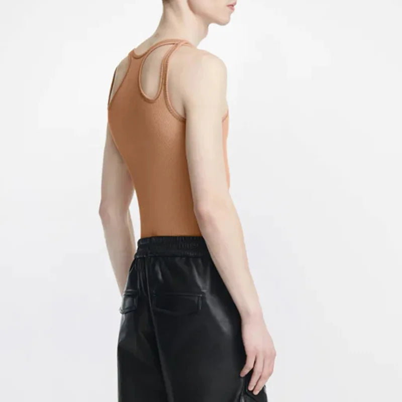 Men's Cut-Out Sexy Stretch Skinny T-Shirt