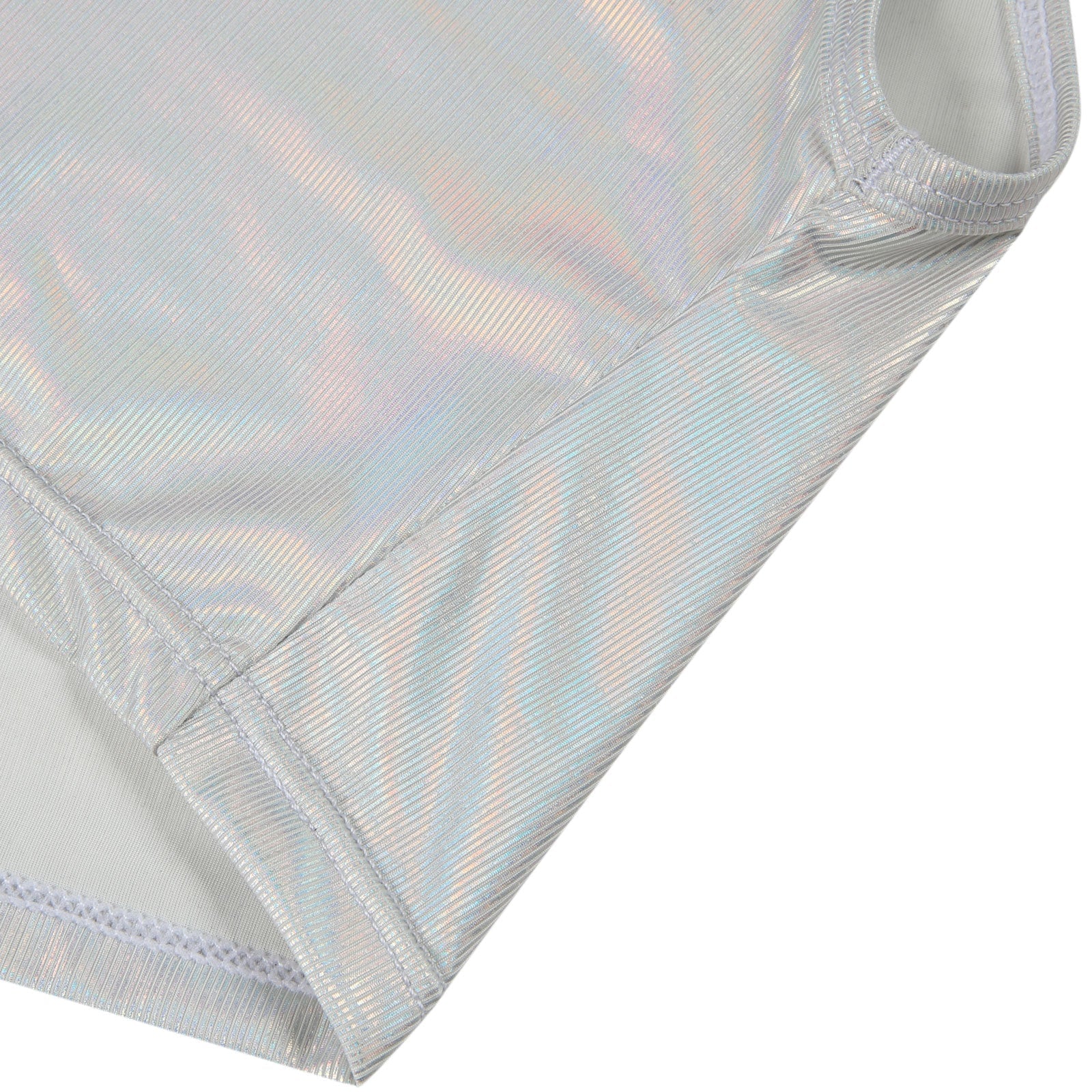 Shimmering Stage Star Sleeveless Crop Top & Briefs (2-Piece Set)