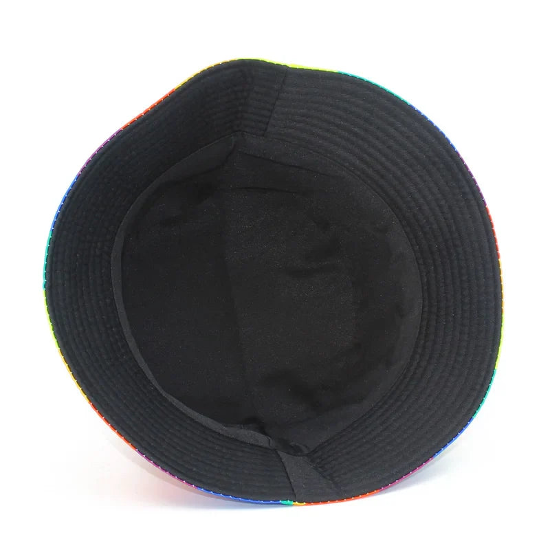 Rainbow Pride Striped Fisherman Hats