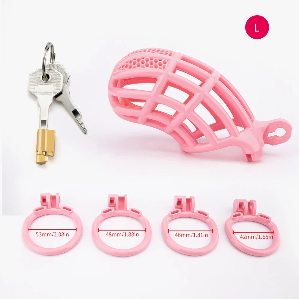 Pink Sissy Cock Cage