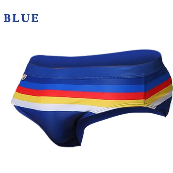 Sexy Striped Swim Briefs