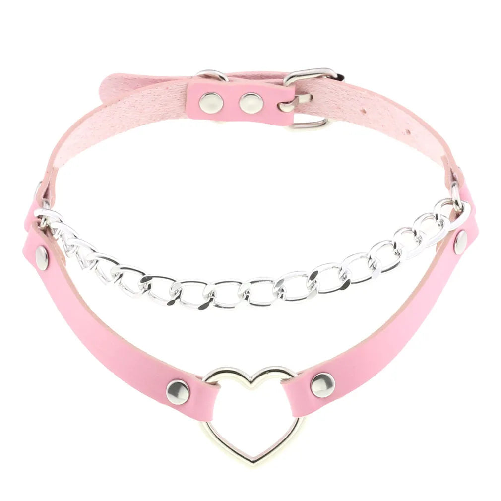 Femme Pink Punk Chokers