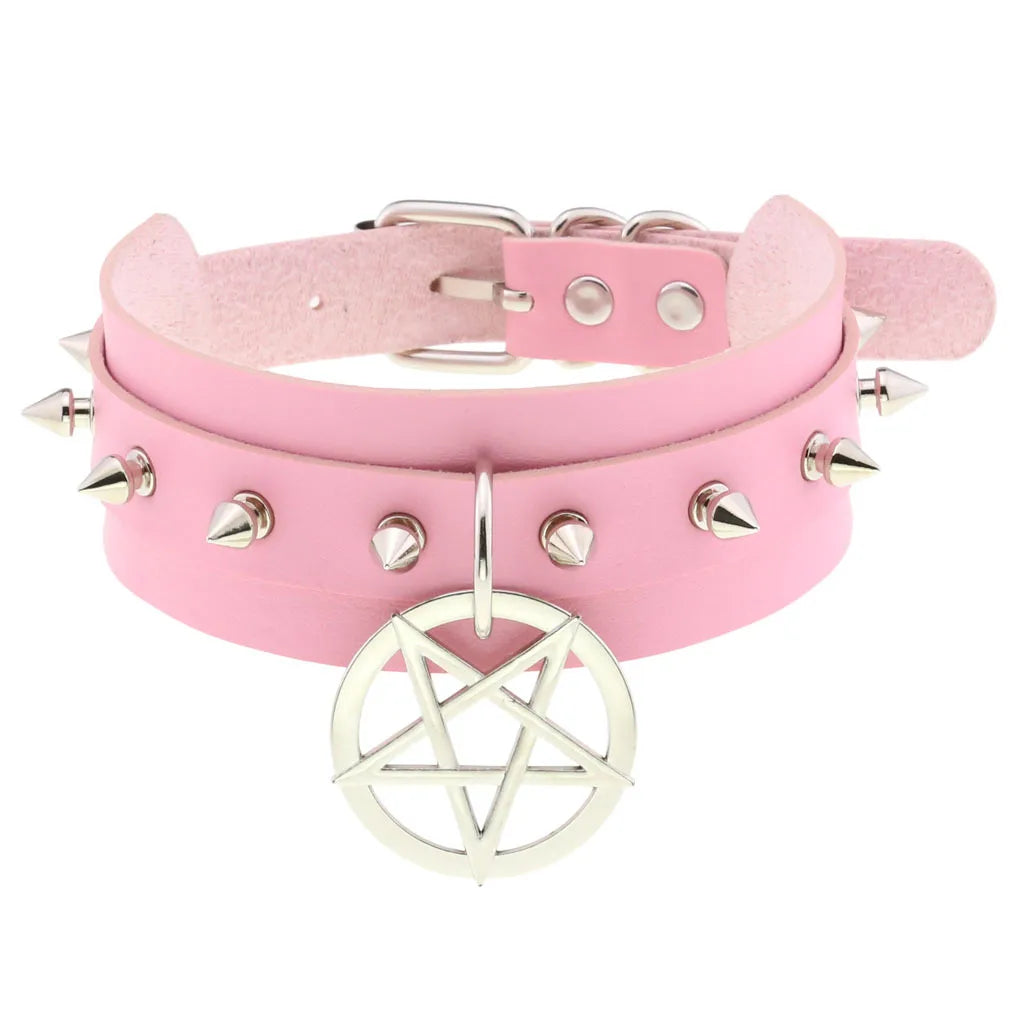 Femme Pink Punk Chokers